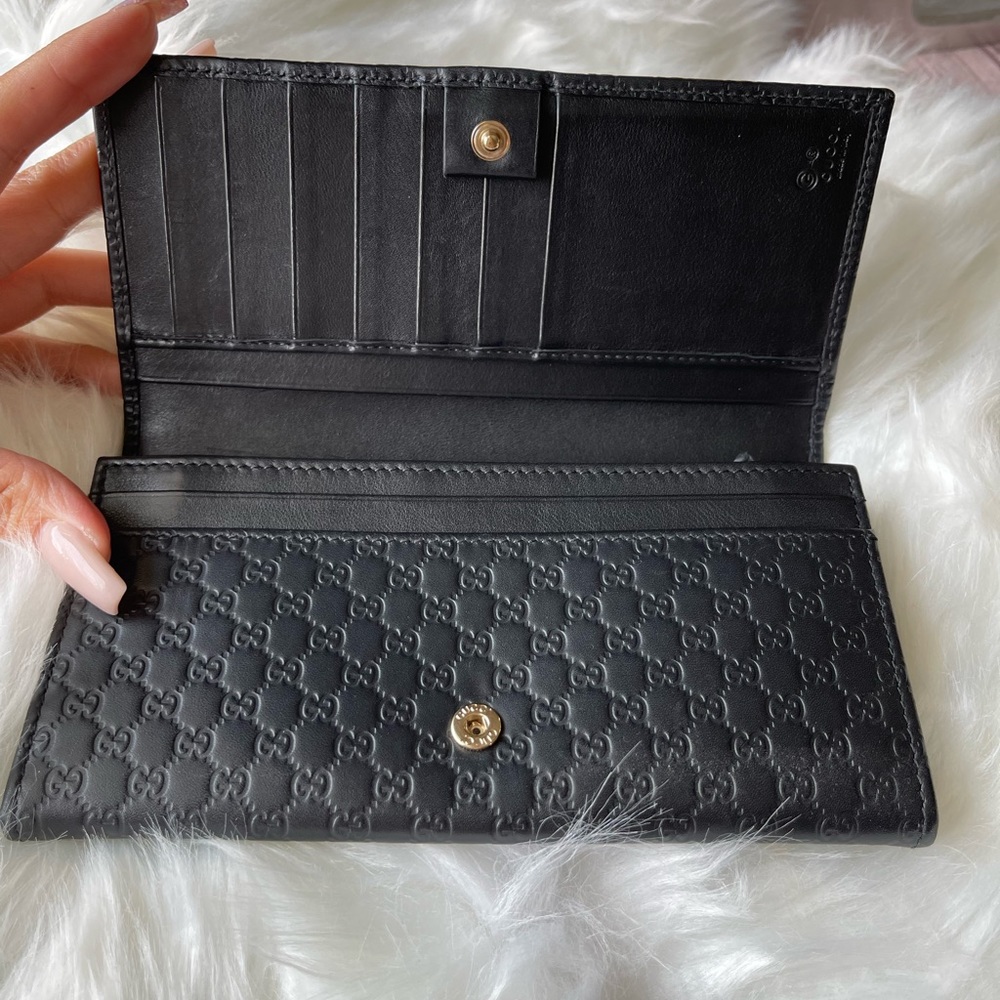 Guccissima Micro GG Large Continental Wallet